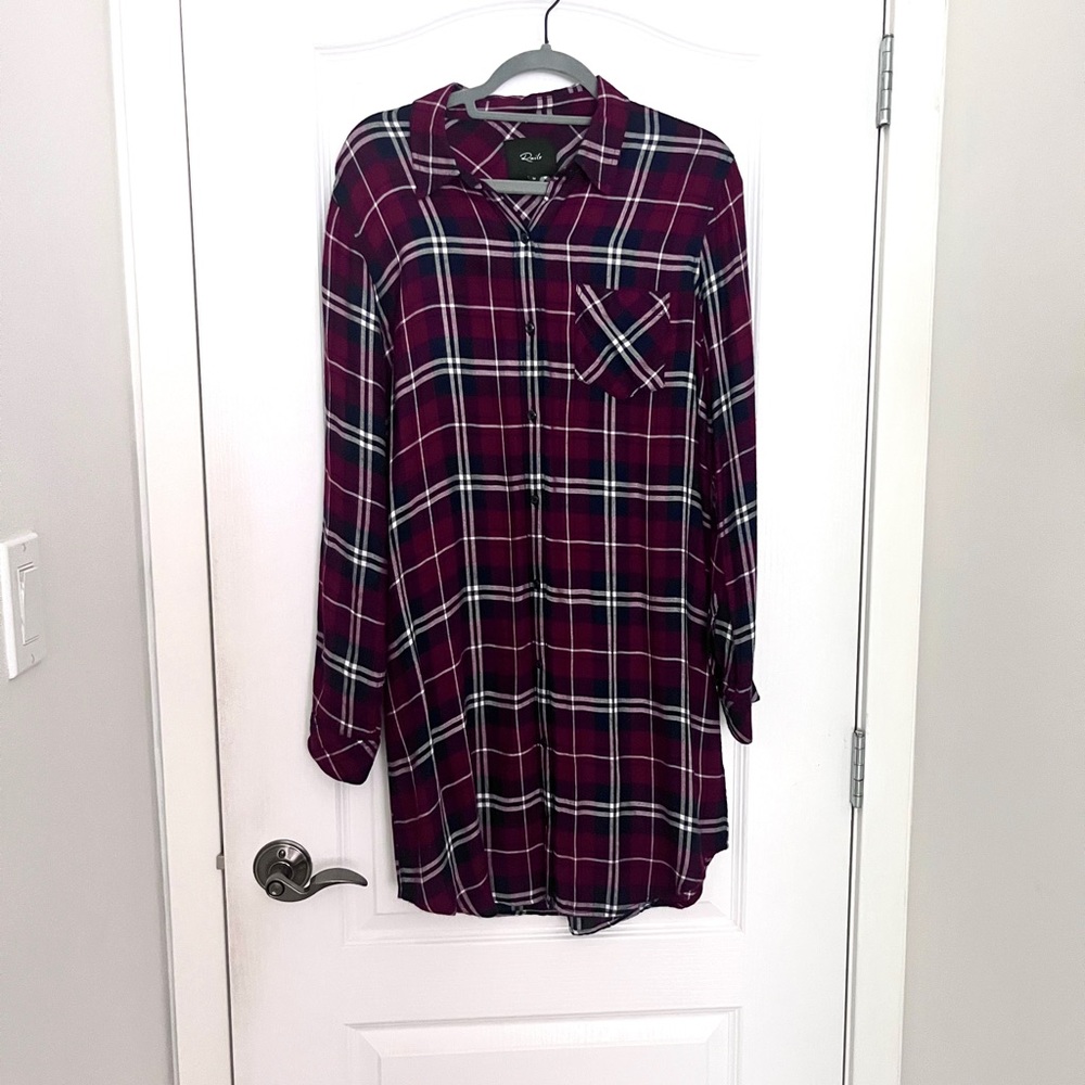 Rails Bianca shirt dress size Medium NWOT